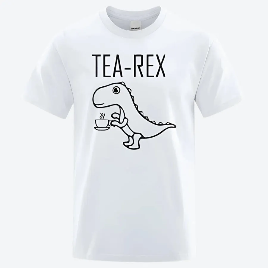 Funny Tea-Rex Dinosaur Graphic T-Shirts