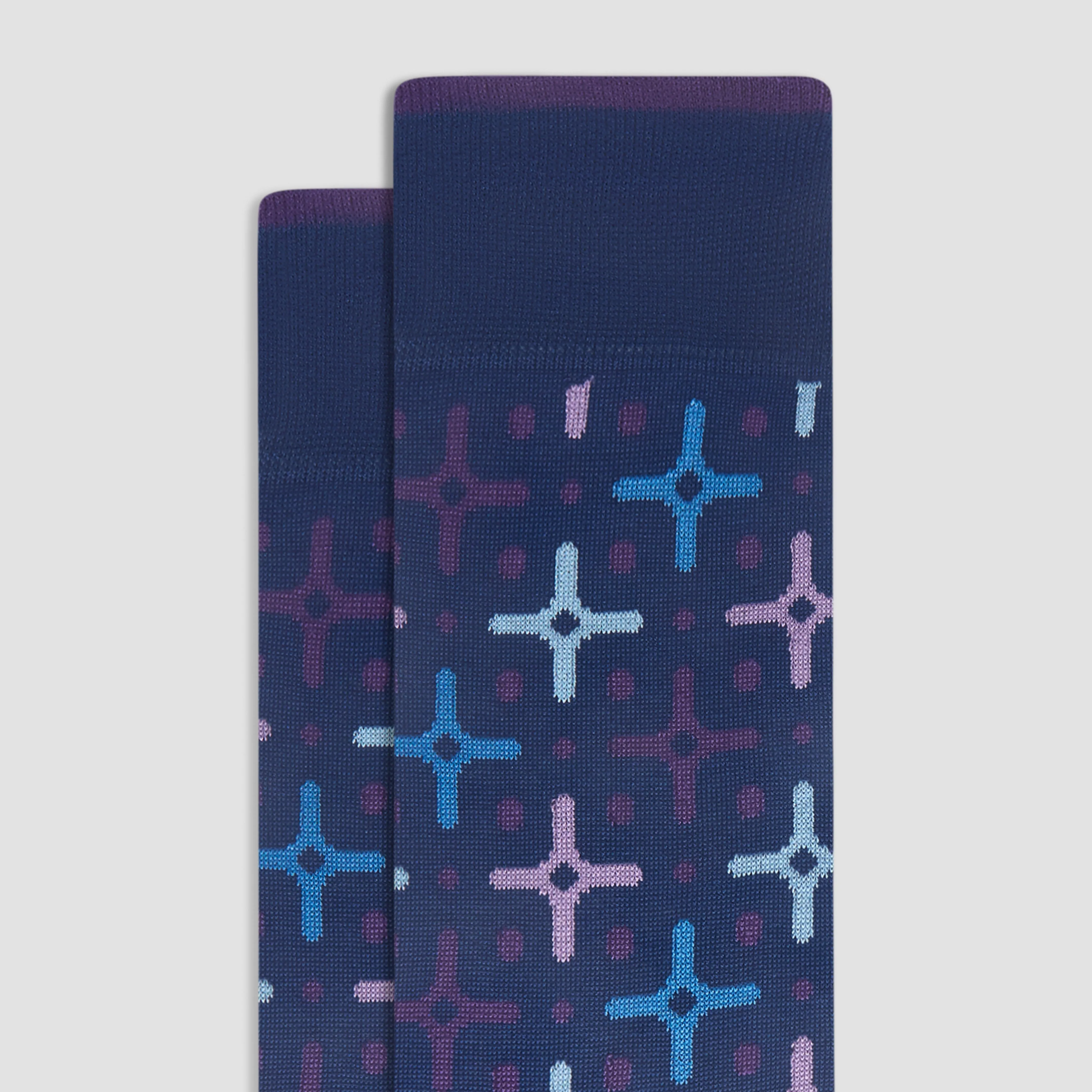 Geometric Mid-Calf Socks