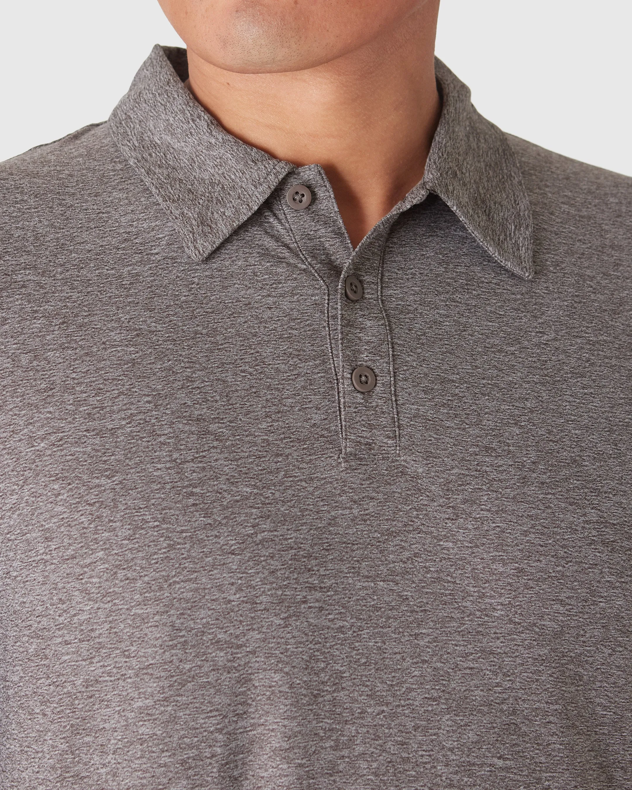 Heather Cocoa Active Polo 2.0