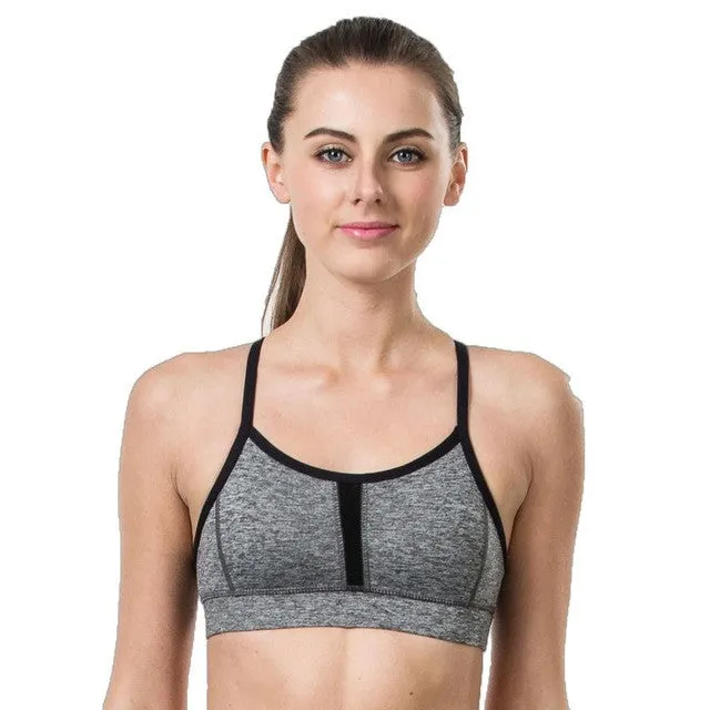 Hollow Mesh Breathable Sports Bra