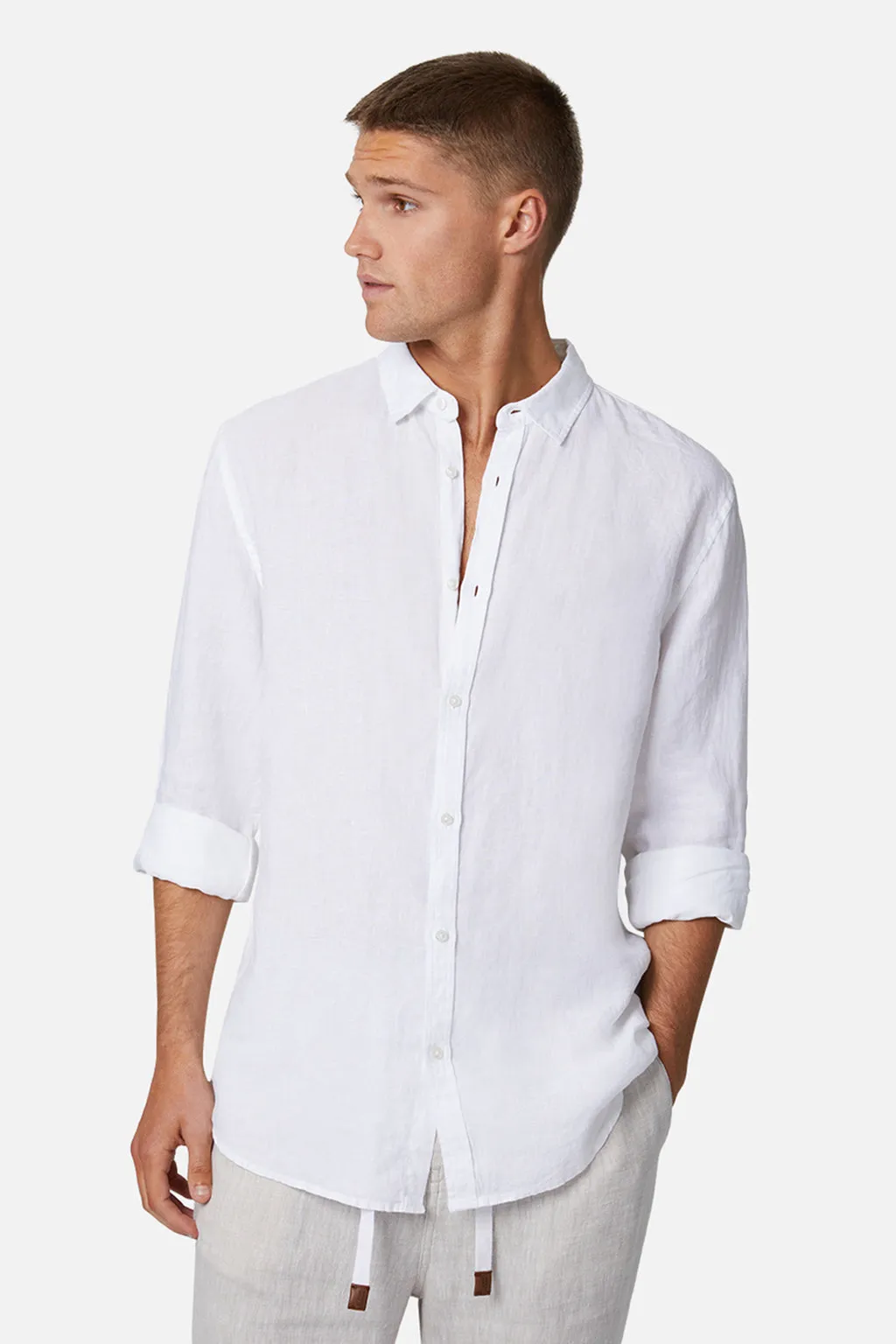 Industrie The Tennyson Linen Long Sleeve Shirt - 7 Colours