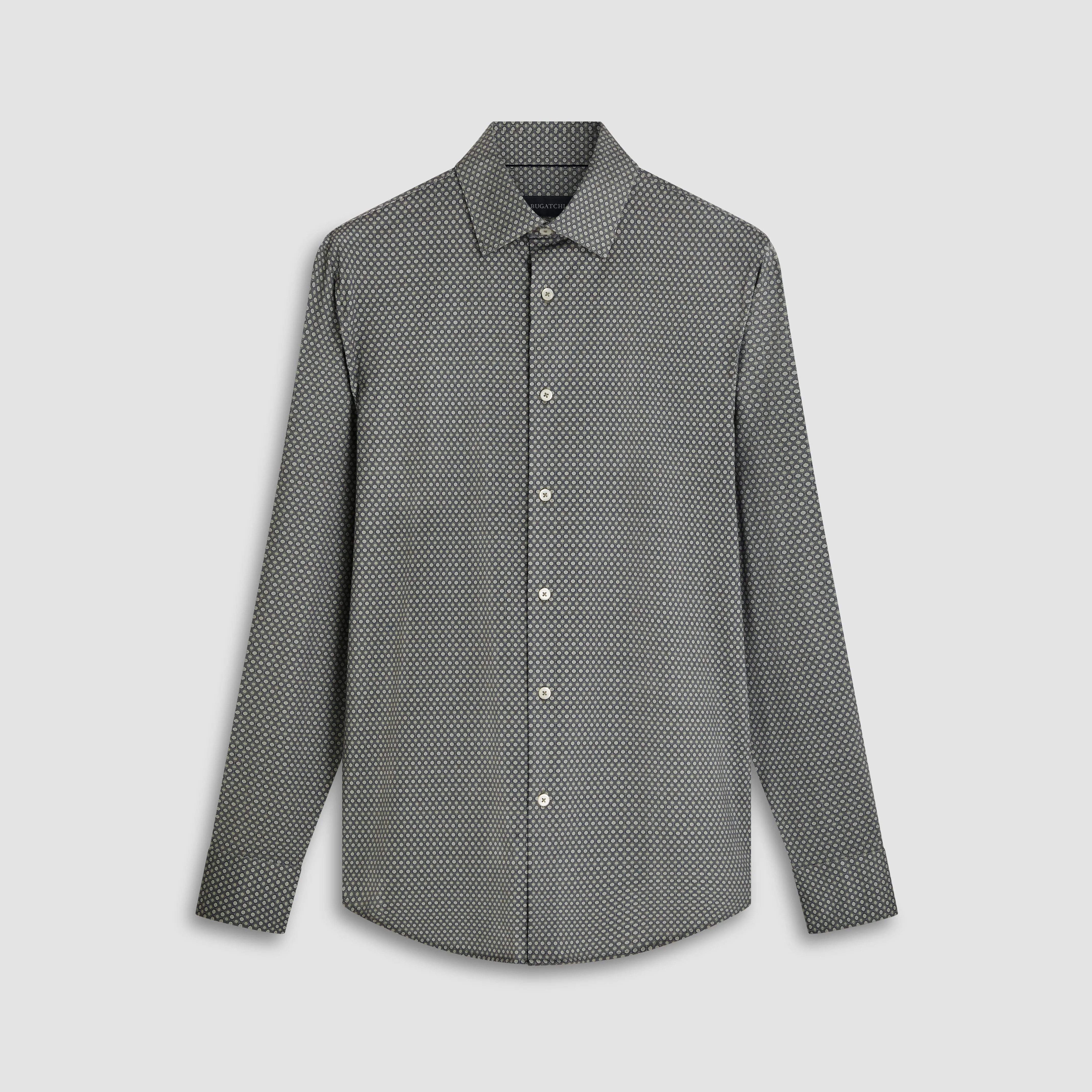 James Honeycomb Print OoohCotton Shirt
