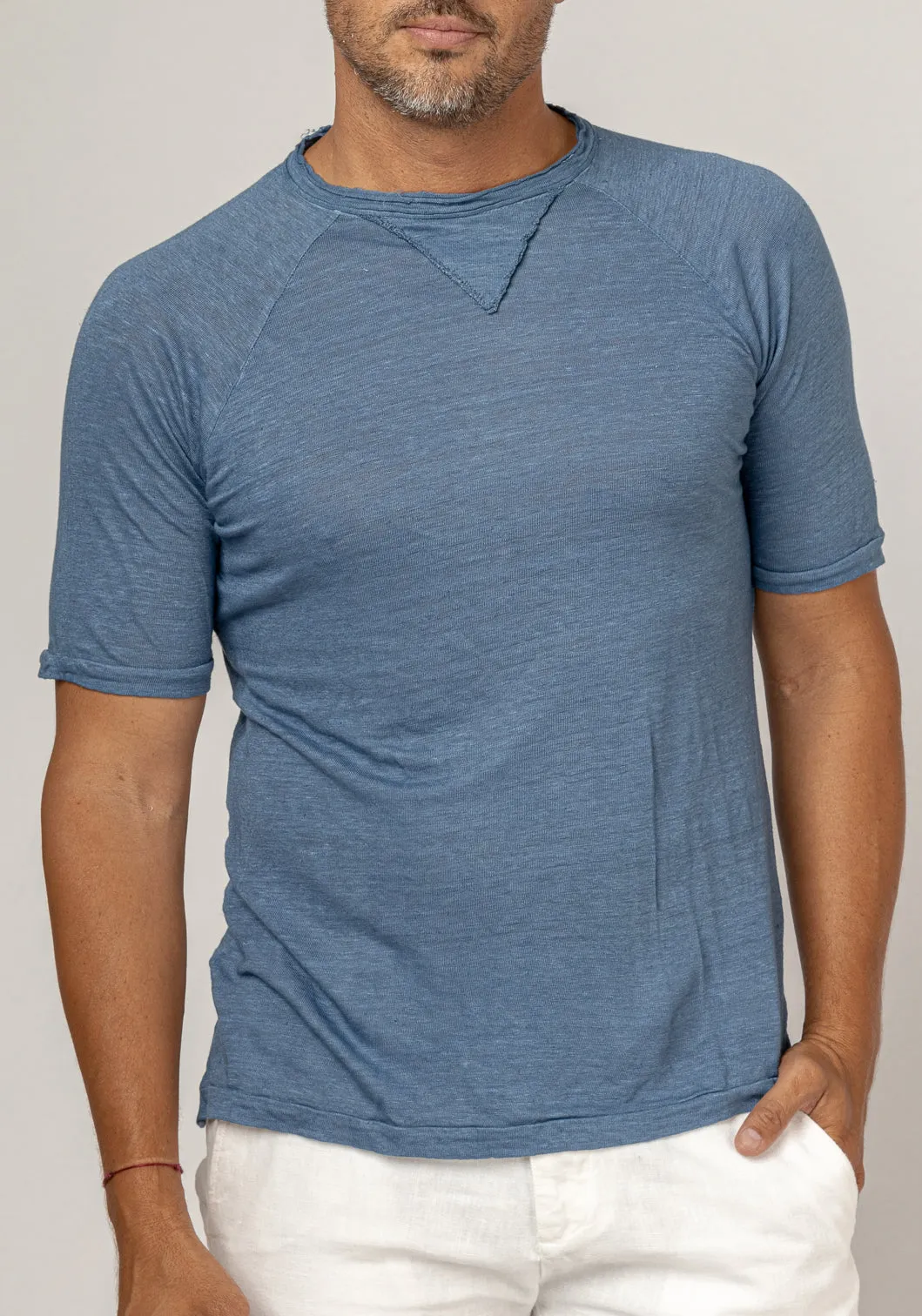 Jersey Linen Short Sleeve T-Shirt