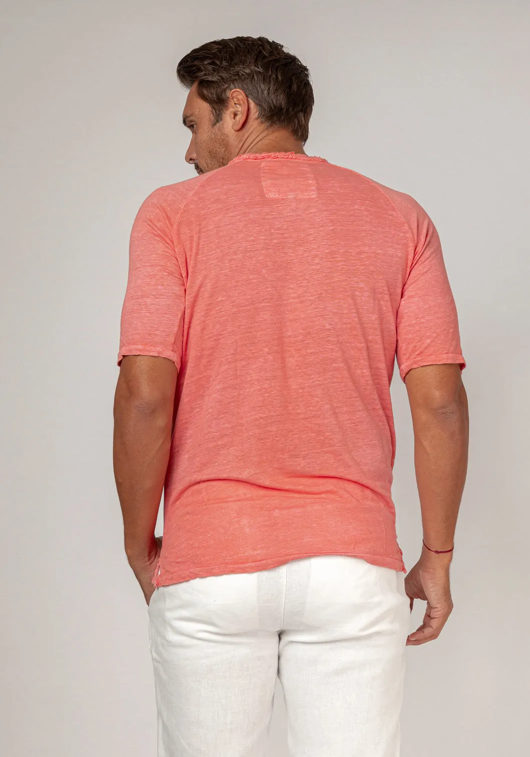 Jersey Linen Short Sleeve T-Shirt