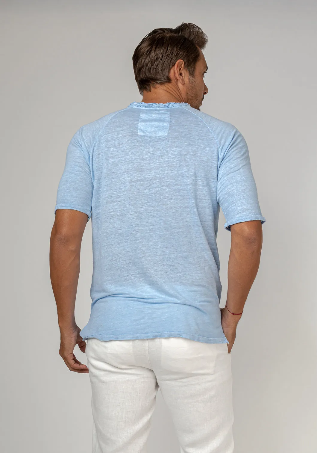 Jersey Linen Short Sleeve T-Shirt