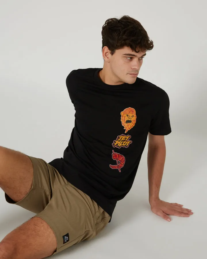 Jetpilot Yowie Mens Tee - Black