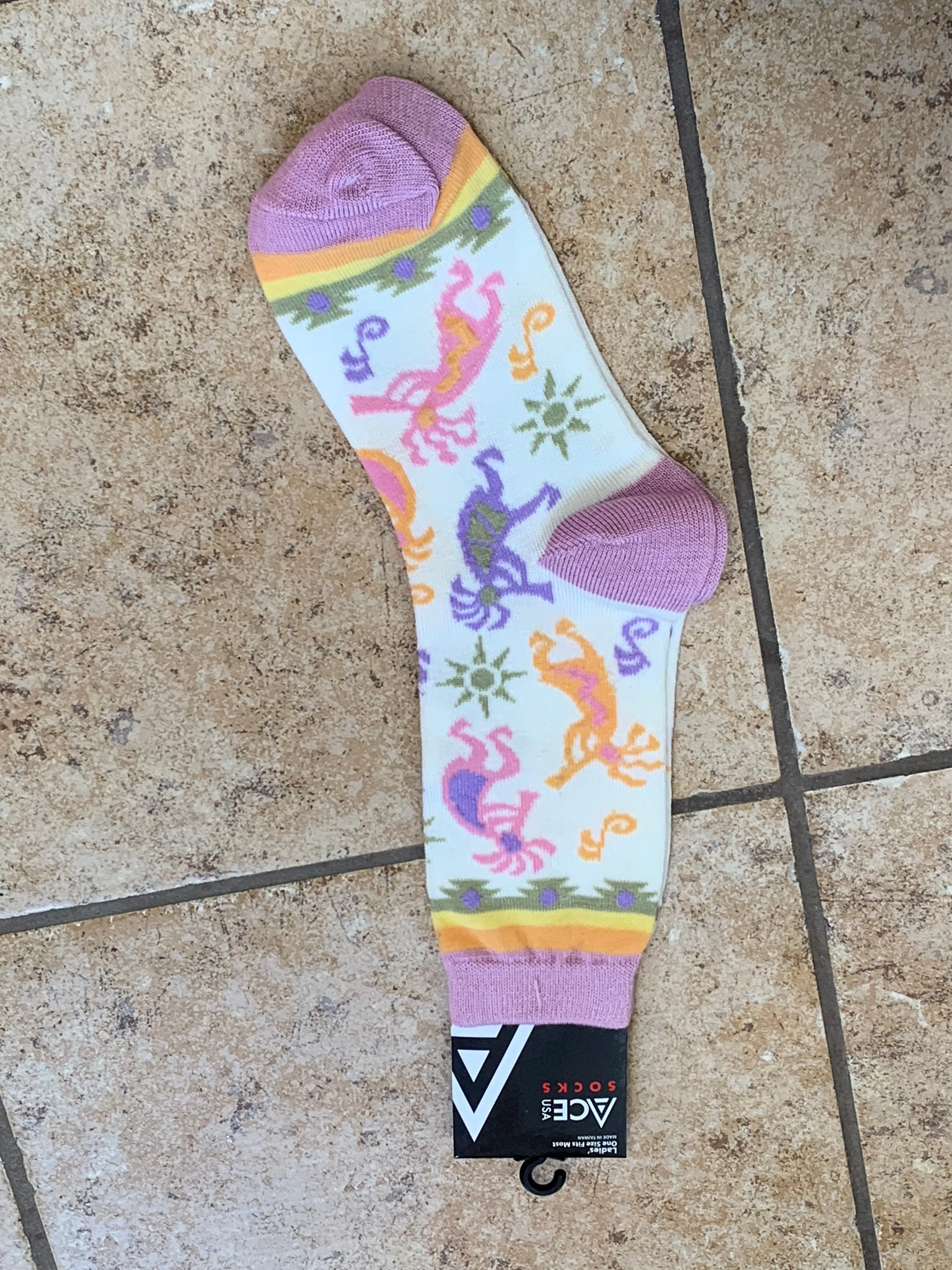 Kokopelli Music Socks (sz 9-11) SK247