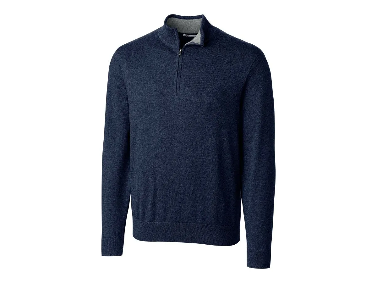 Lakemont Tri-Blend Mens Quarter Zip Pullover Sweater