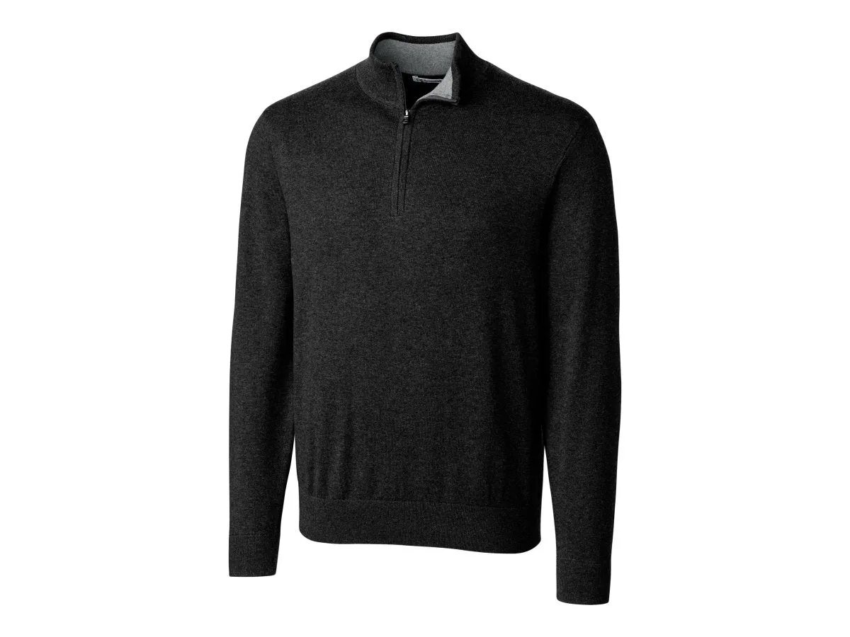 Lakemont Tri-Blend Mens Quarter Zip Pullover Sweater