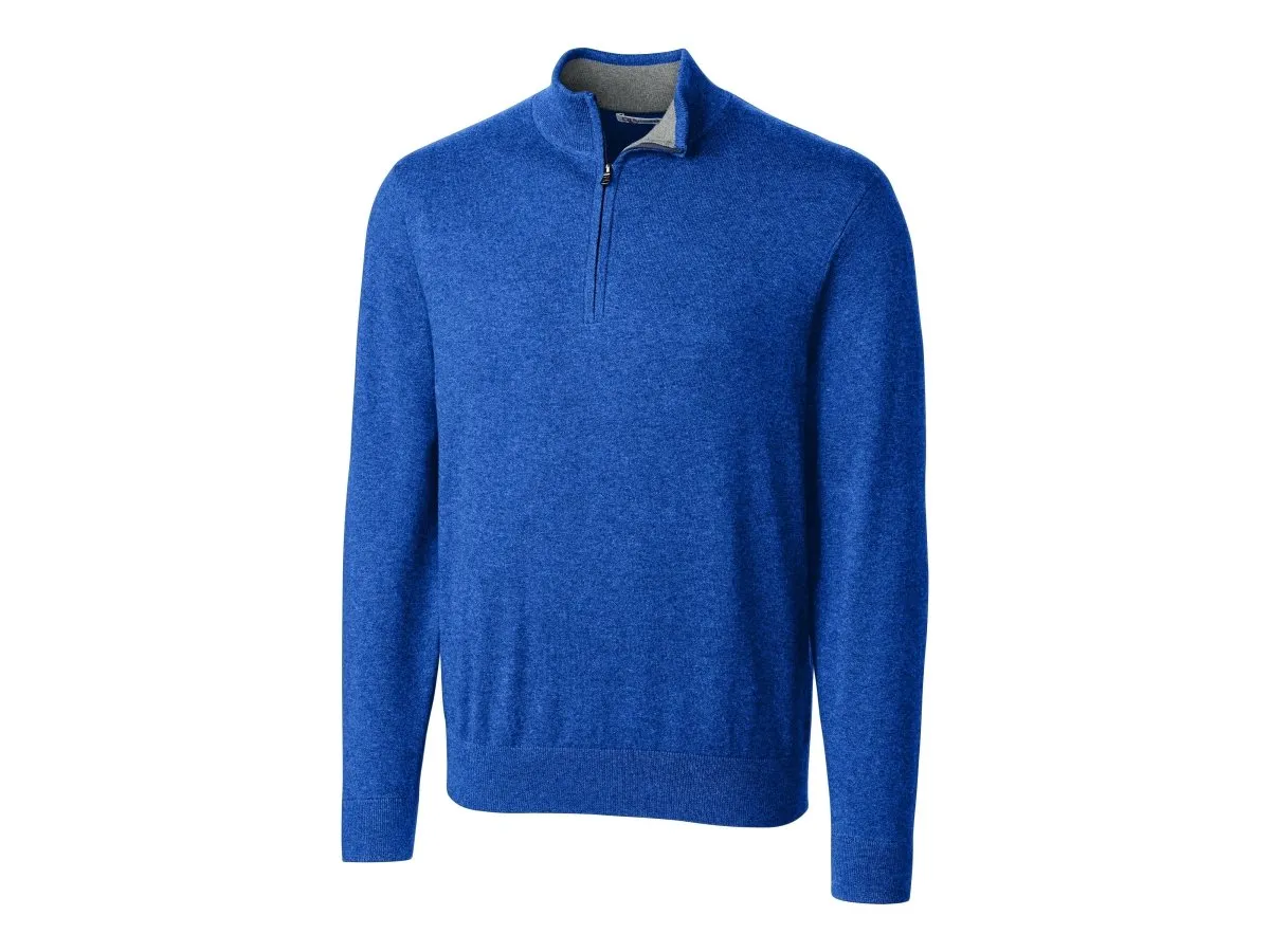 Lakemont Tri-Blend Mens Quarter Zip Pullover Sweater