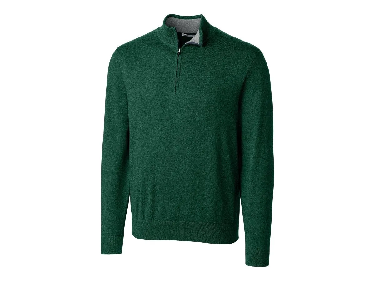 Lakemont Tri-Blend Mens Quarter Zip Pullover Sweater