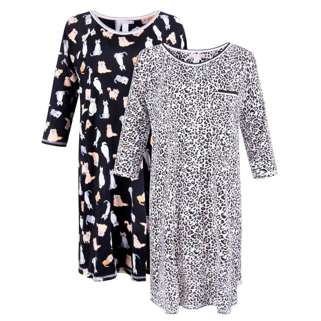 Lightweight Night Gown - 2 Pack
