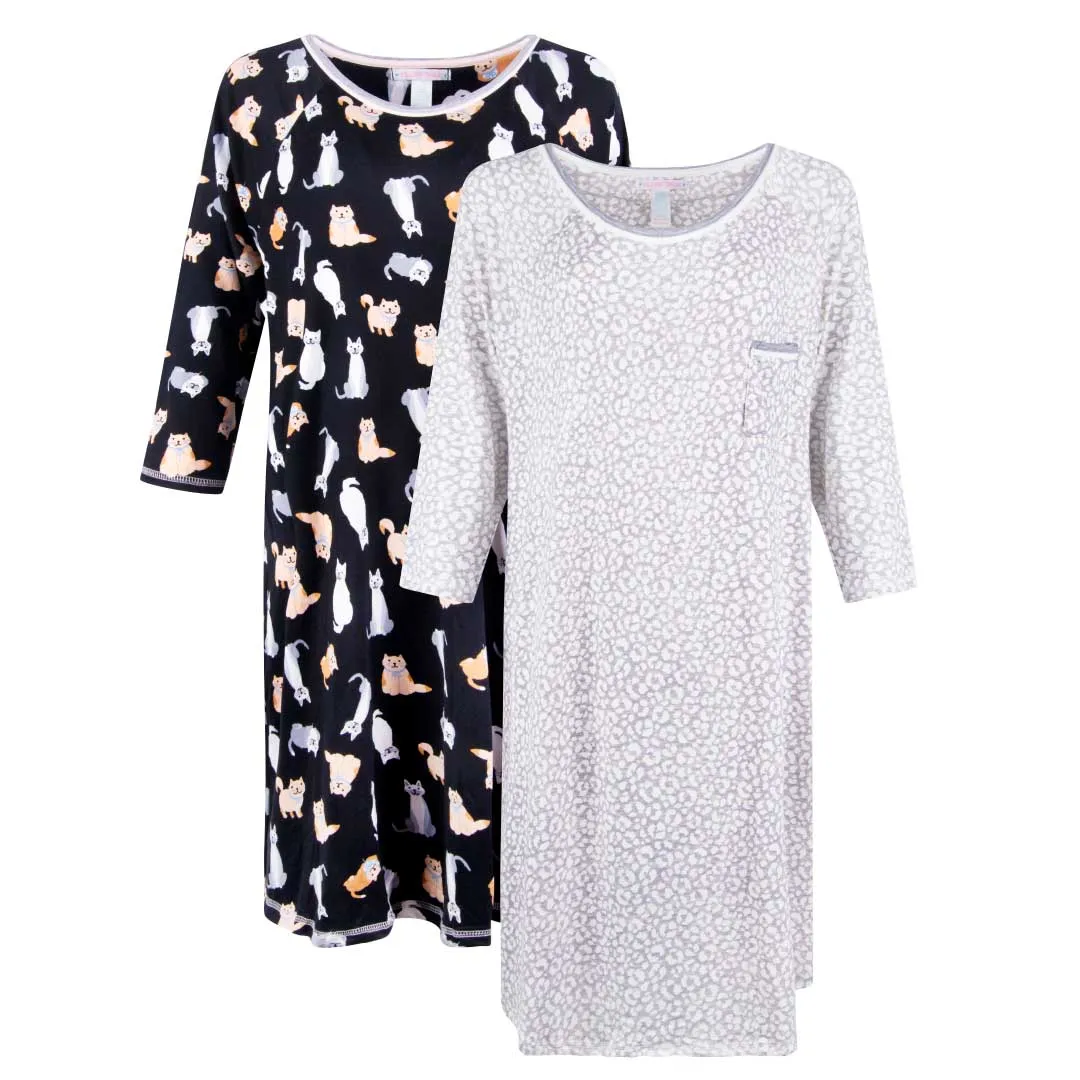 Lightweight Night Gown - 2 Pack