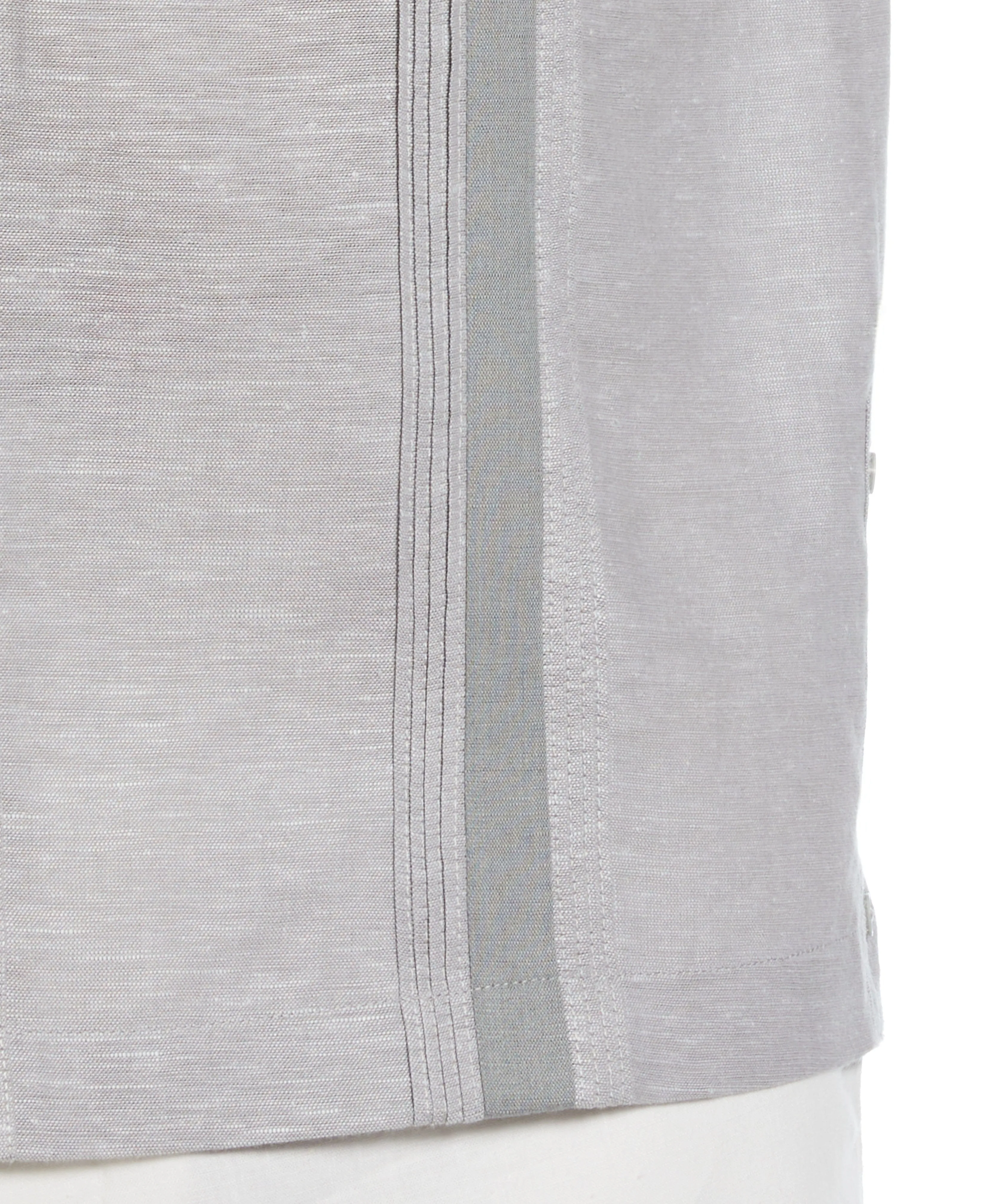 Linen Blend Cross Dye Guayabera Shirt