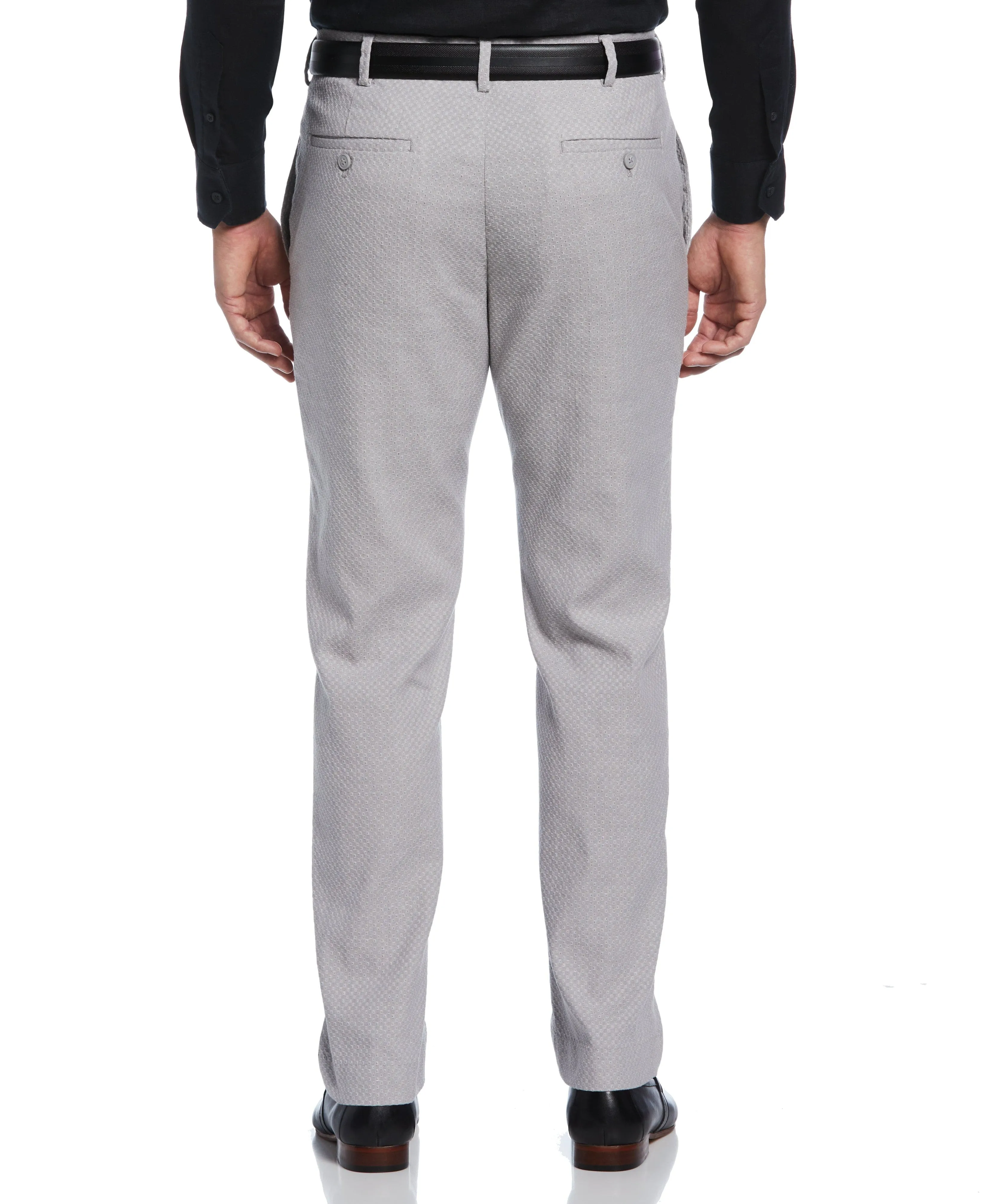 Linen Blend Flat Front Pant