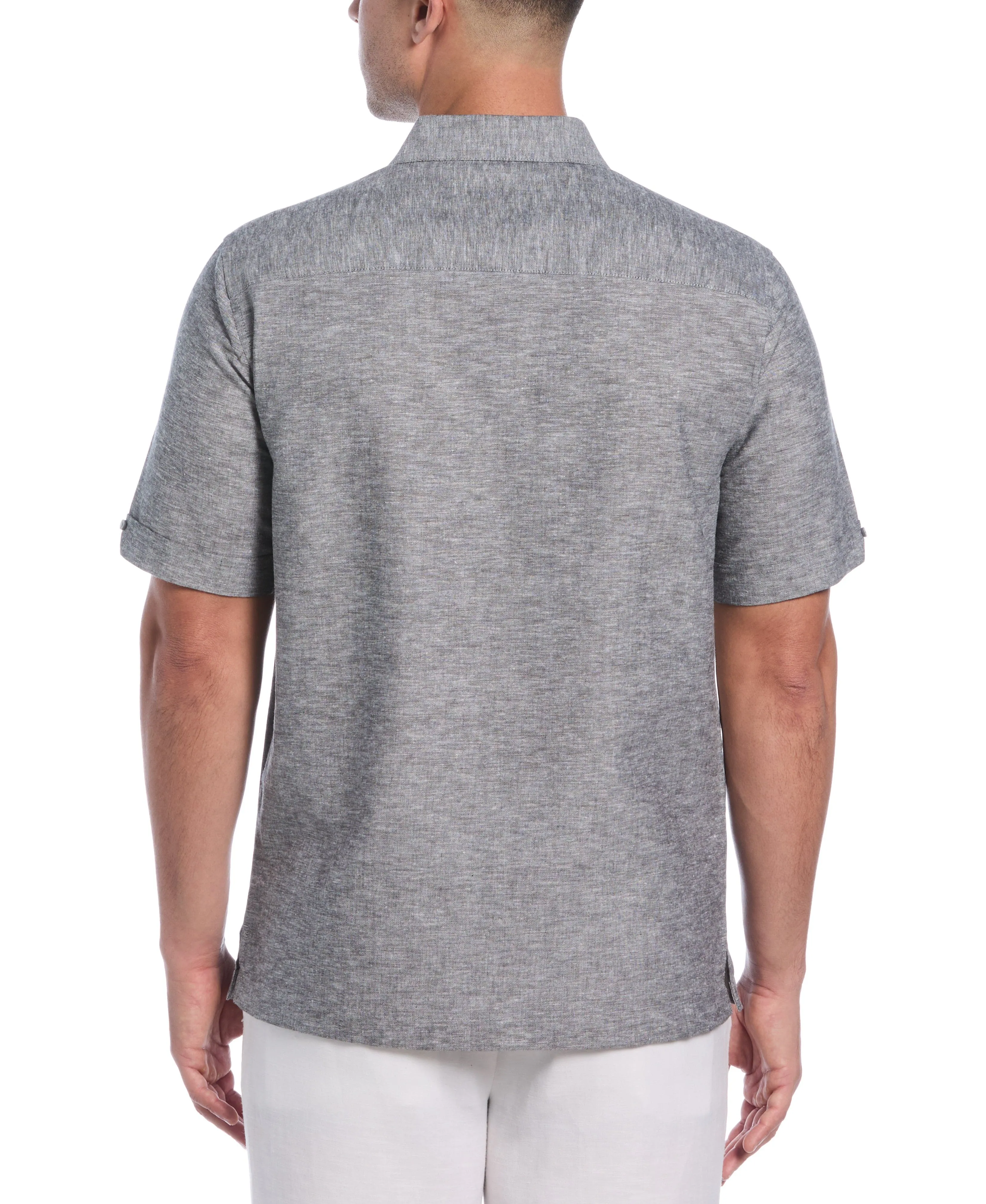 Linen Blend Panel Shirt