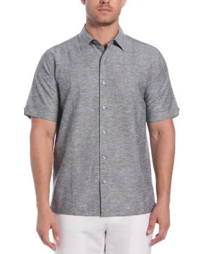 Linen Blend Panel Shirt