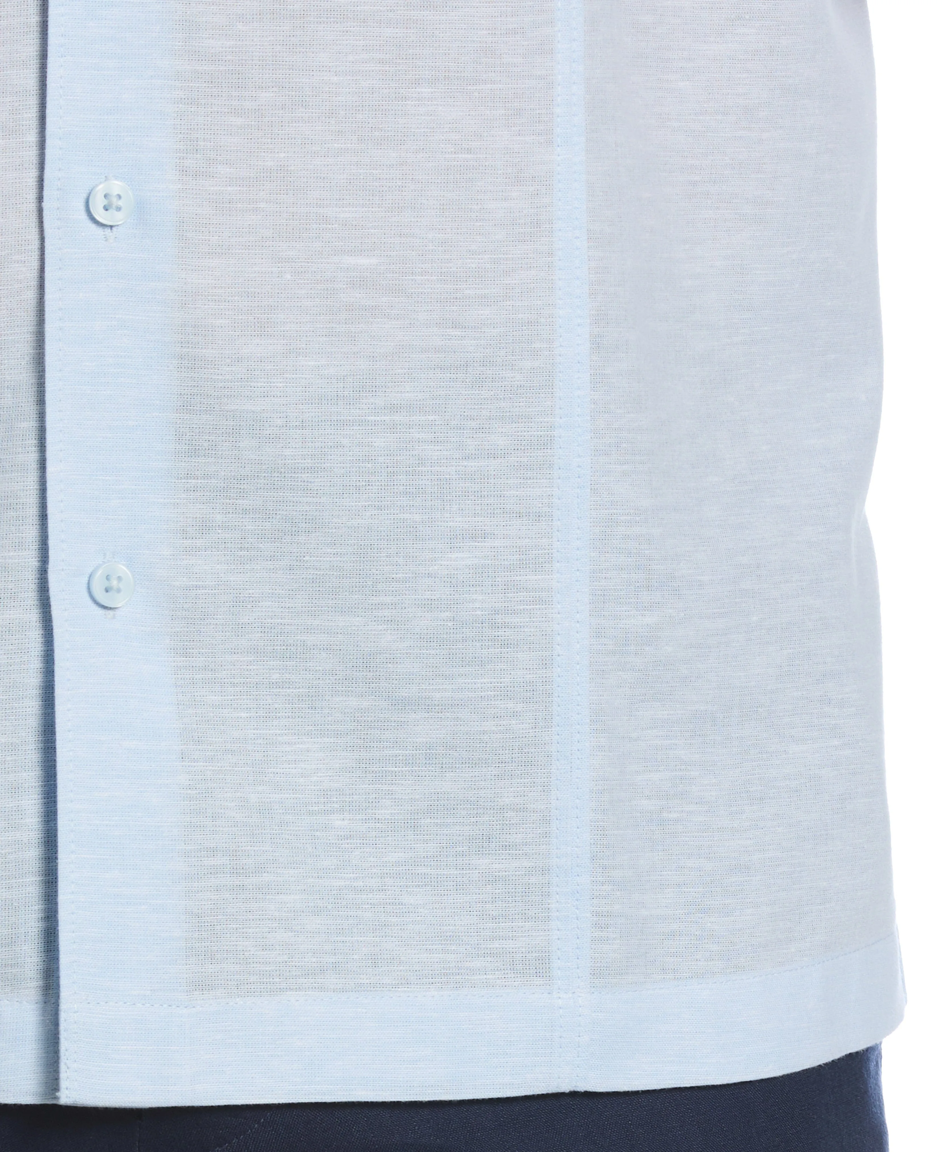 Linen Blend Panel Shirt