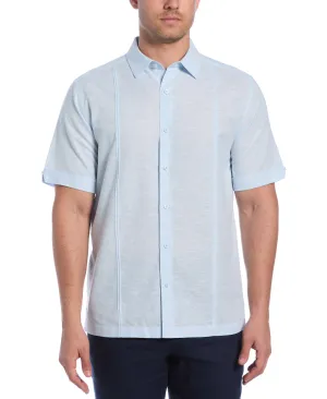 Linen Blend Panel Shirt