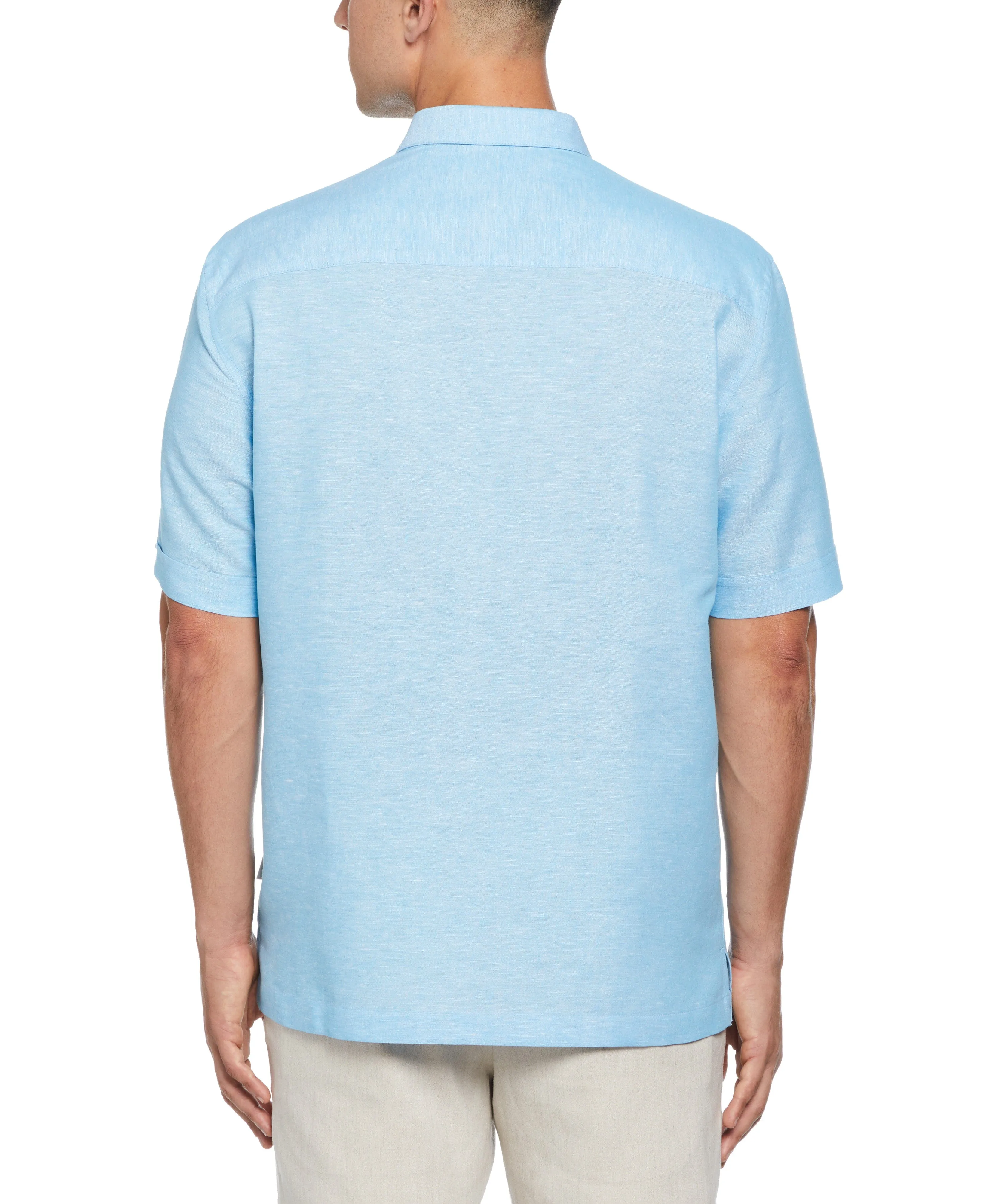 Linen Blend Panel Shirt