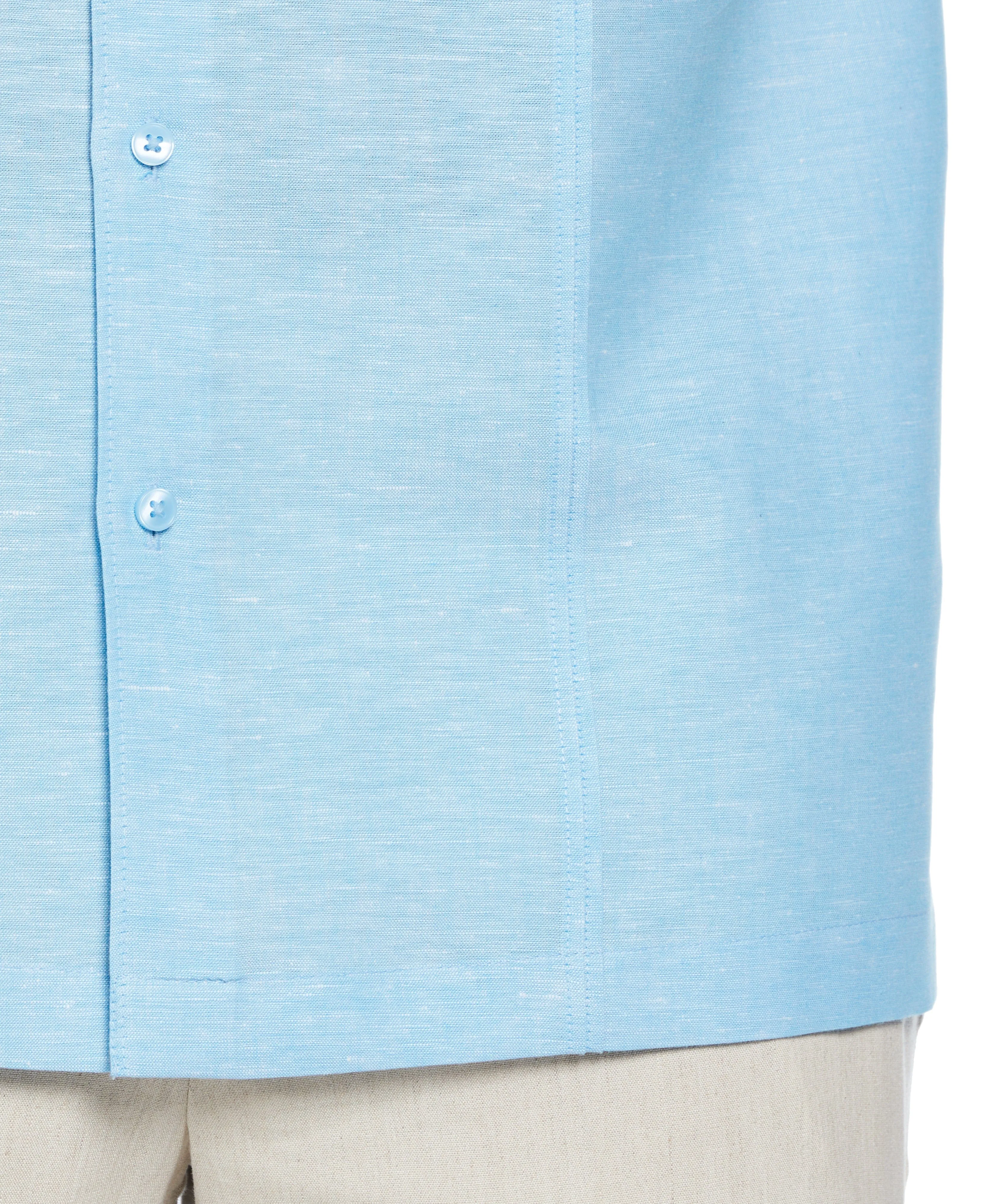 Linen Blend Panel Shirt