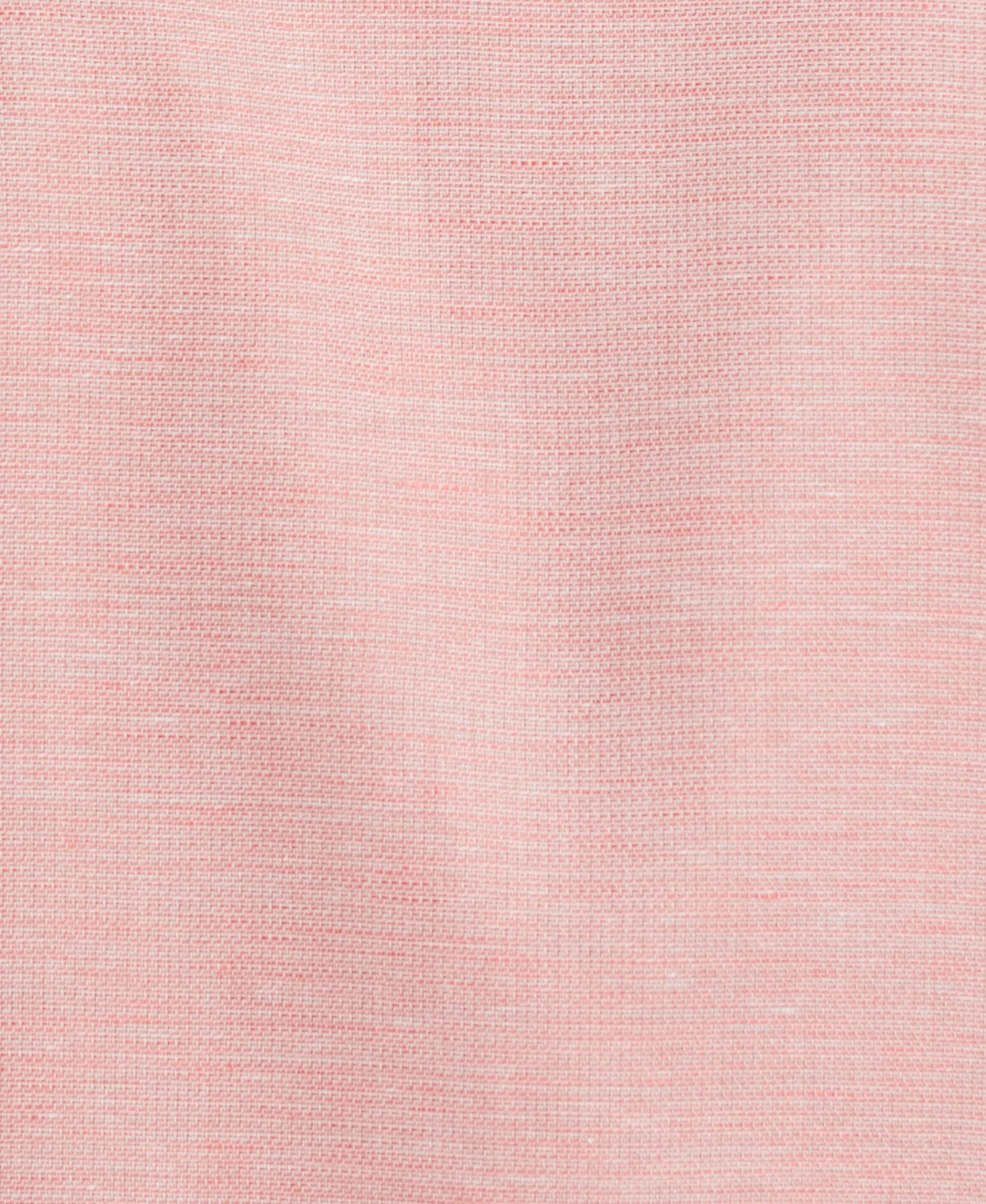 Linen Blend Tuck Panel Dobby Shirt