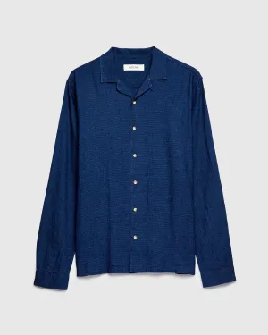 Linen Tain Shirt in Indigo
