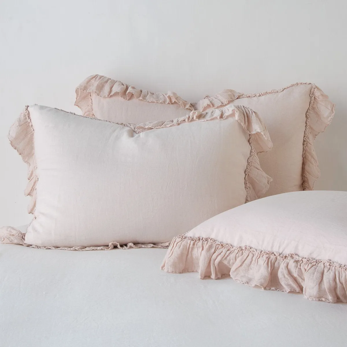 Linen Whisper Deluxe Sham - Pearl