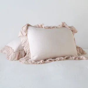 Linen Whisper Deluxe Sham - Pearl