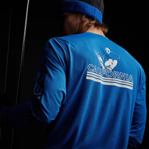Long Sleeve Performance Crew - Baltic Blue