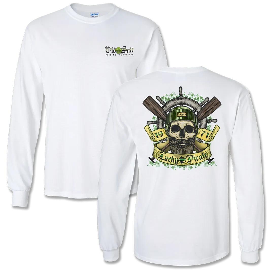 Lucky Pirate - Long Sleeve T-Shirt - White