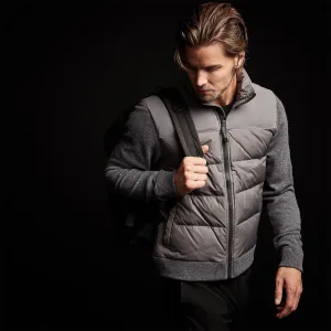 Luxury Down Zip Front Sweater - Flannel