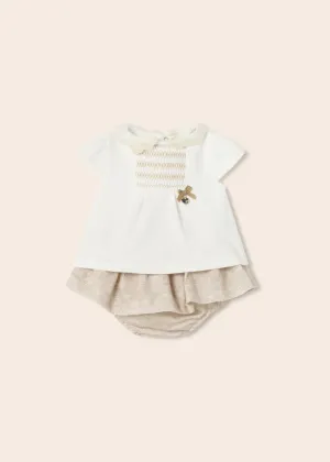 Mayoral Baby Girls 2PC Linen Set