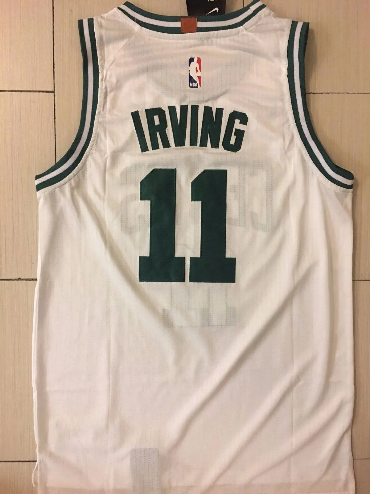 Men 11 Kyrie Irving Celtics Jersey White Boston Celtics Jersey Fanatics
