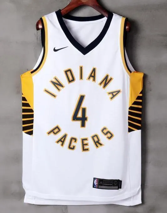 Men 4 VICTOR OLADIPO Jersey White Indiana Pacers Jersey Player