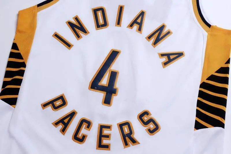 Men 4 VICTOR OLADIPO Jersey White Indiana Pacers Jersey Player