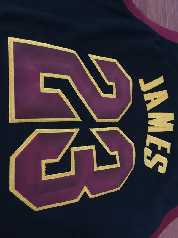 Men CAVS 23 Lebron James Jersey Black Cleveland Cavaliers Jersey Fanatics