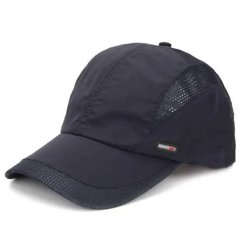 Men Hat Breathable Polyester Acrylic Outdoor Sports Golf Mesh Baseball Cap