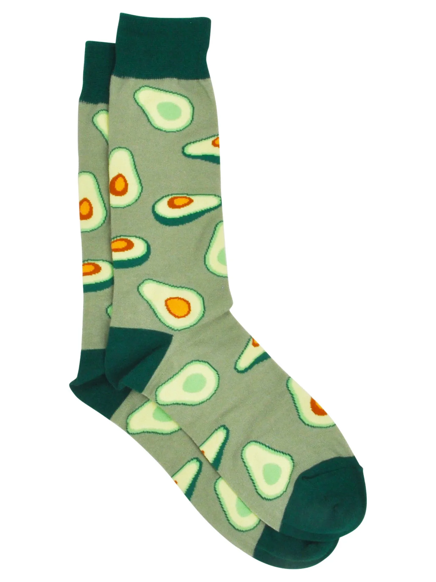 Men's Avocados Novelty Dress Socks & Breakfast Foods Socks Eggs Bacon 2-Pair Set