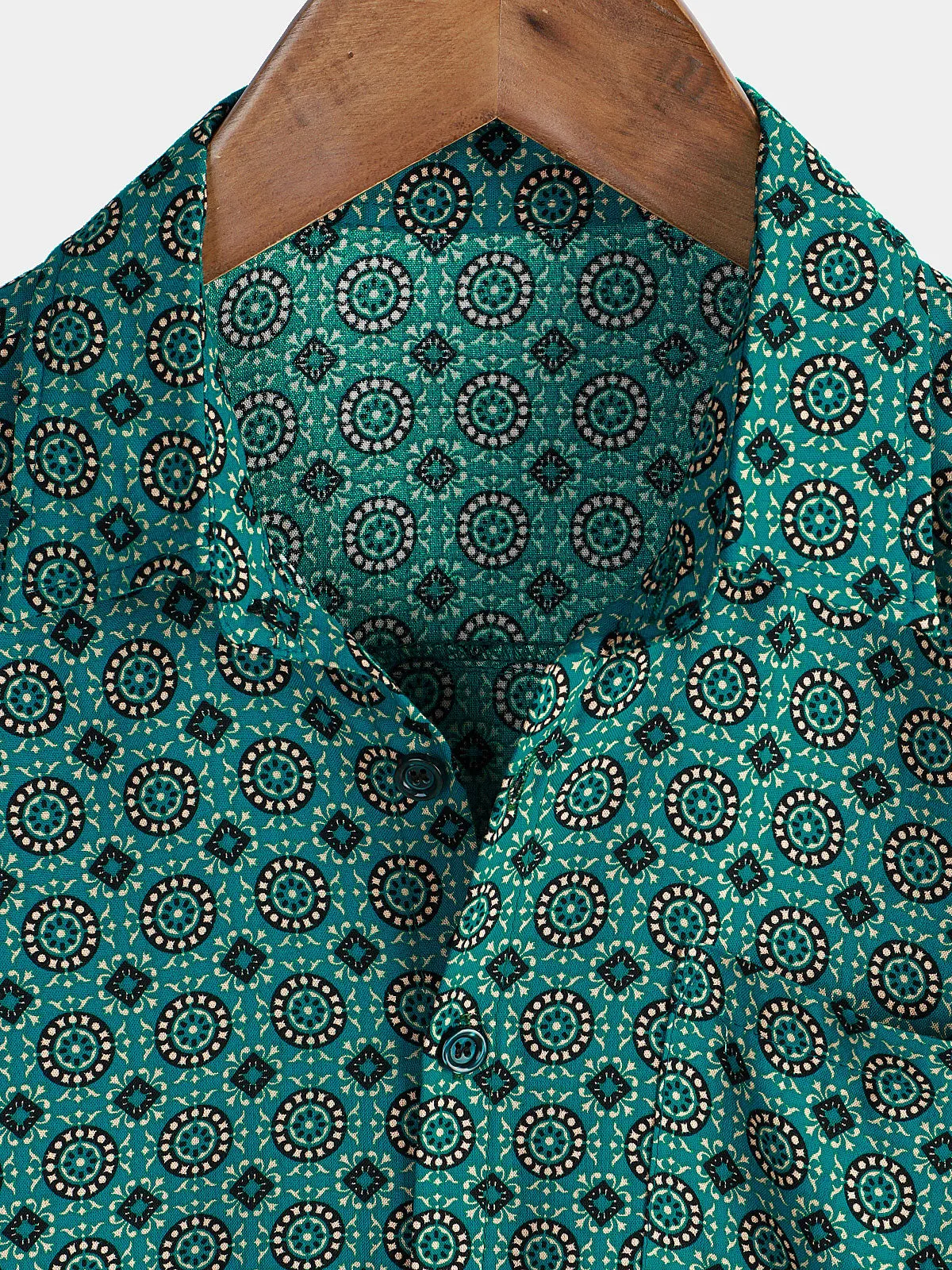 Men's Button Up Vintage Summer Holiday Short Sleeve Shirt