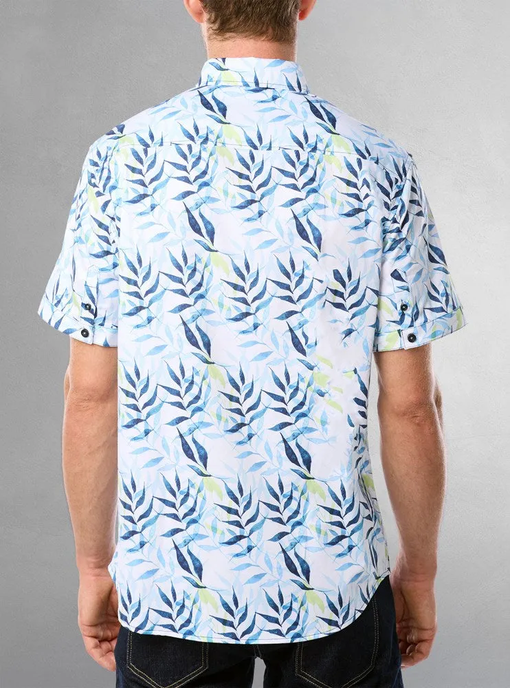 Men's casual short sleeve stretch shirt