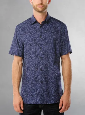 Men's casual short sleeve stretch shirt