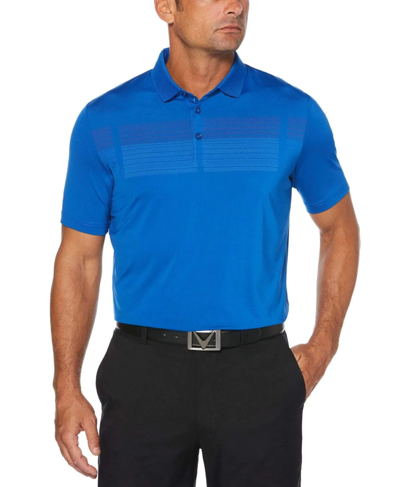 Mens Chest Print Polo