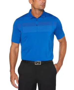 Mens Chest Print Polo
