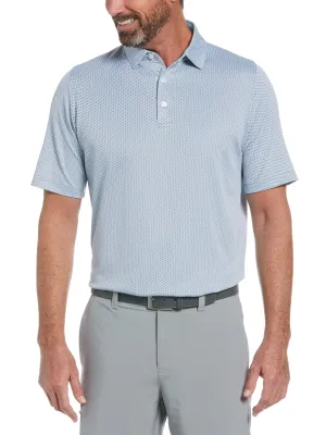 Mens Chevron Jacquard Polo