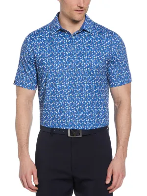 Mens Cocktail Print Polo