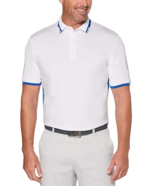Mens Color Block Polo