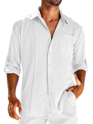 Men's Comy Cotton Linen Beach Shirts