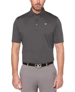 Mens Cooling Micro Hex Polo With Chevron