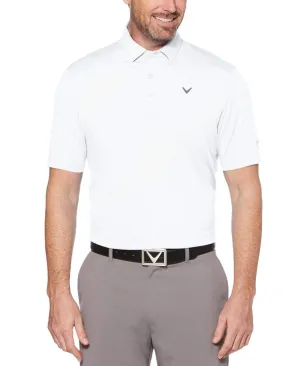 Mens Cooling Micro Hex Polo With Chevron